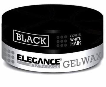Elegance Black Hair Gel Wax -140g